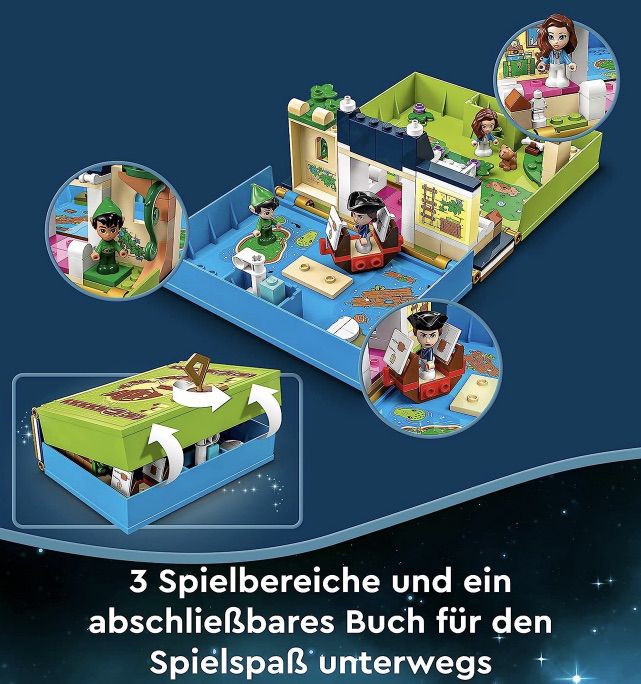 LEGO 43220 Peter Pan & Wendy Märchenbuch Abenteuer für 9,90€ (statt 18€)