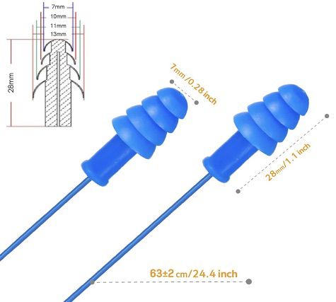 100 Paar Ohrstöpsel (33db) aus TPR für 22,99€ (statt 46€)