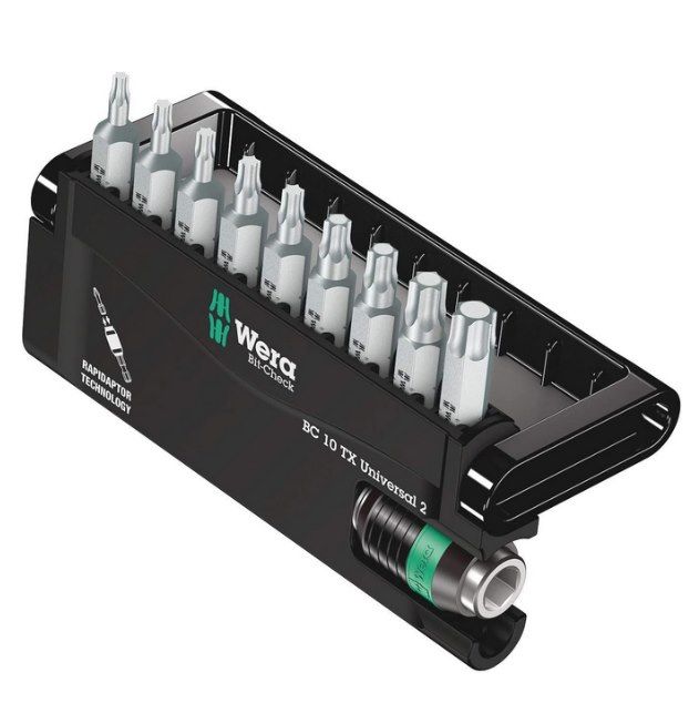 Wera Bit-Check 10 TX Universal 2 inkl. Rapidaptor Bithalter für 17,79€ (statt 22€)