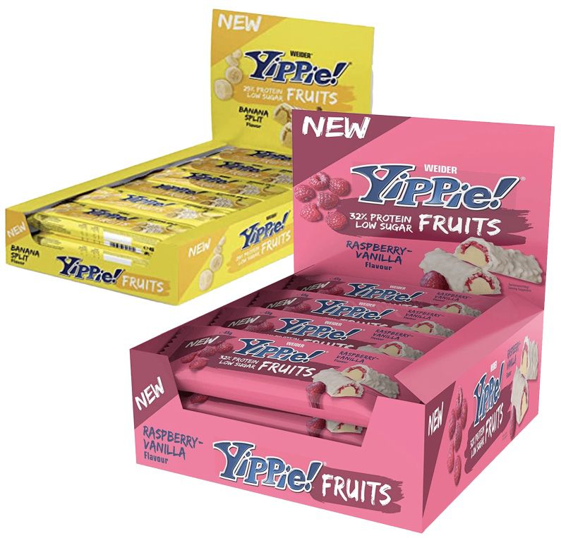 48x Weider Yippie! Fruits Bar für 43,98€ (statt 65€)