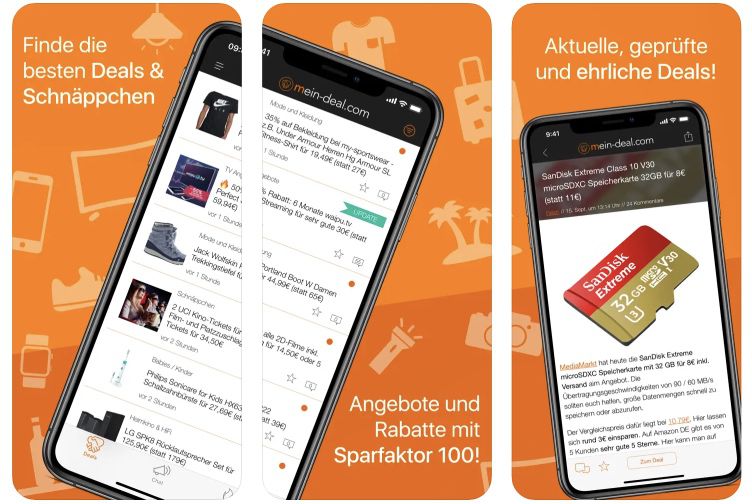 Mein Deal.com Schnäppchen App für Android, iPhone & iPad (Schnäppchenführer app)