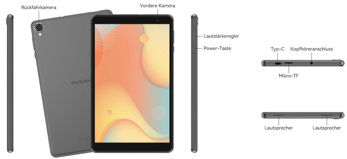 Blackview Tab 5 Tablet mit 8 Zoll & 3/64GB für 59,19€ (statt 70€)