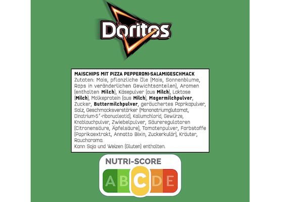 12x 110g Doritos Tortilla Nachos mit Pizza Salami Geschmack ab 12,83€ (statt 20€)