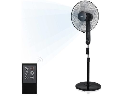 Midea FS40 15FR Standventilator mit Fernbedienung für 36€ (statt 45€)