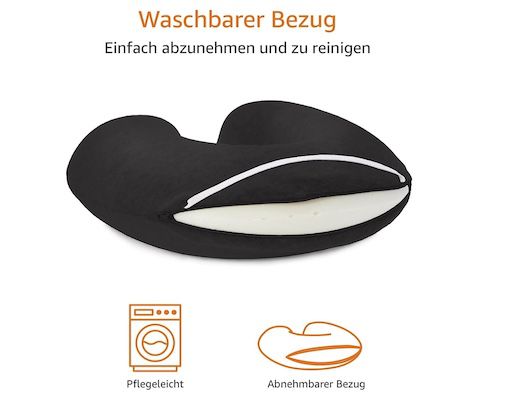 Amazon Basics Halbkreisförmig Nackenkissen für 11,64€ (statt 16€)