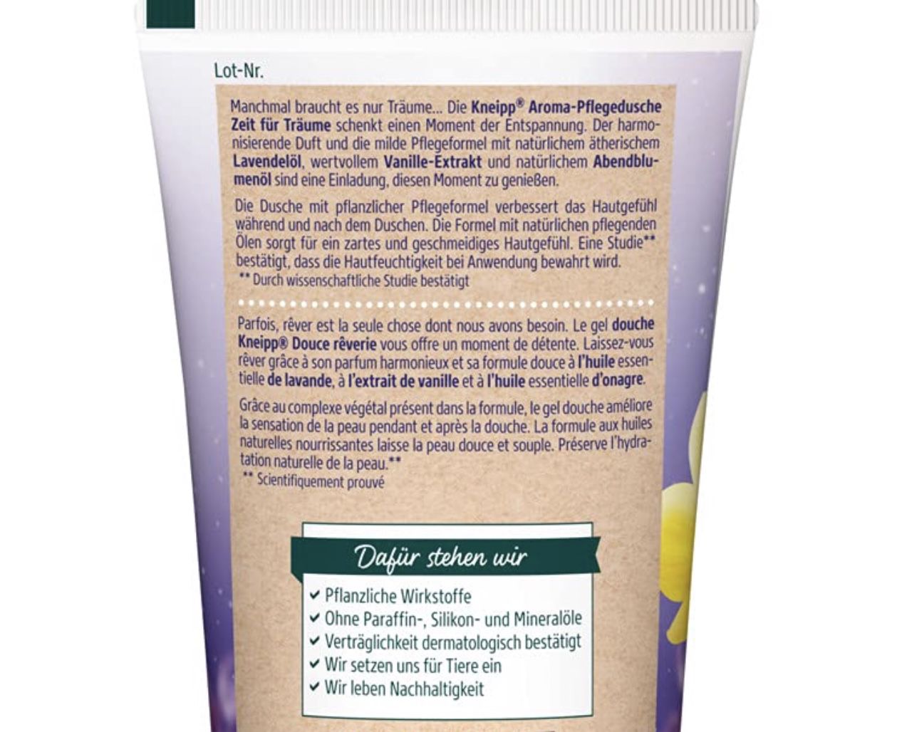 200ml Kneipp Aroma Pflegedusche Zeit für Träume für 1,88€