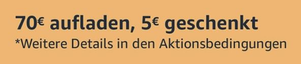 Konto erstmalig und mit mindestens 80€ aufladen = 8€ geschenkt