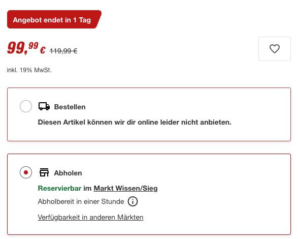 🔩 Ryobi ONE+ RPD18 2C20ST Schlagbohrschrauber + LED für 99,99€ (statt 120€)   Abholung