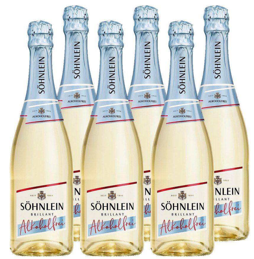 6x Söhnlein Brillant Sekt Alkoholfrei Weiß (je 0,75 l) ab 15,20€ (statt 26€)