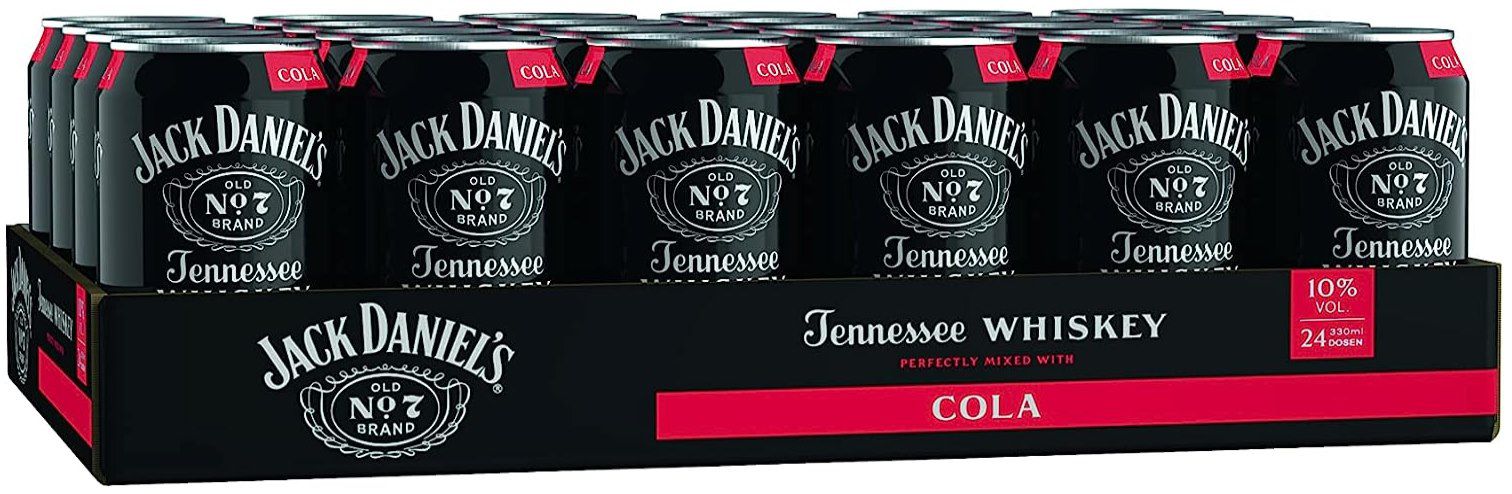 24x Jack Daniels Jack & Cola (0,33L) für 47,76€ (statt 60€)