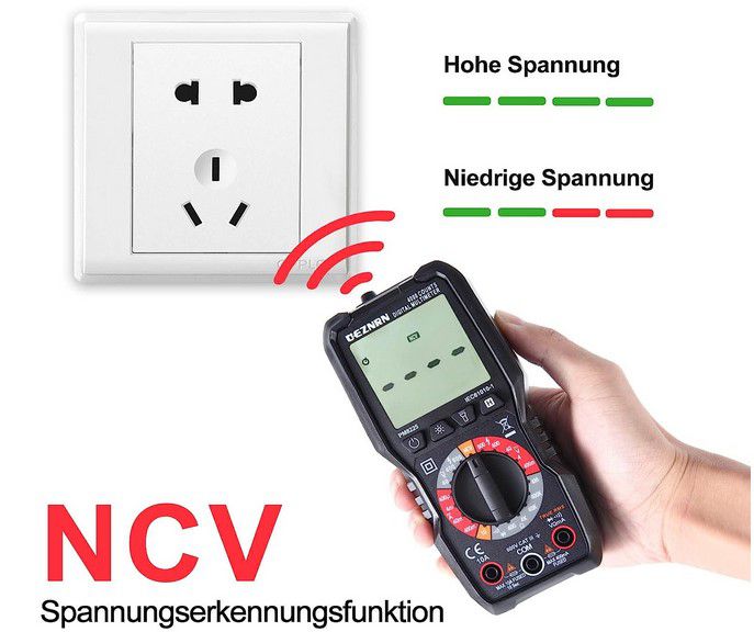 Ueznirn digitaler Multimeter mit NCV für 13,74€ (statt 24€)