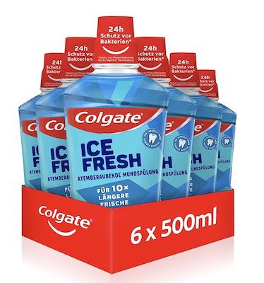 6x 500ml Colgate Mundspülung Ice Fresh ab 8,77€ (statt 15€)