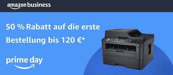 Amazon Business: 50% Rabatt auf die erste Bestellung bis 120€