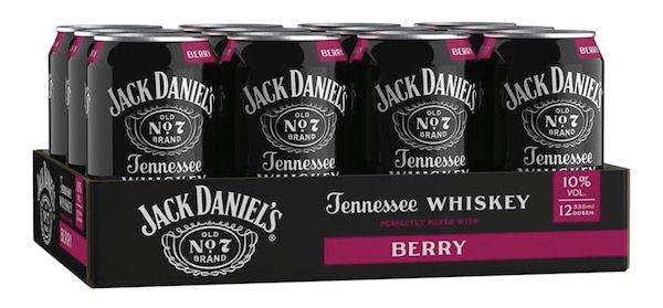 12x Jack Daniels Jack & Berry 10% Vol. für 23,88€ zzgl. Pfand (statt 30€)