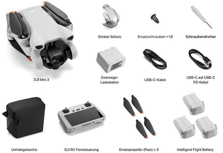DJI Mini 3 Fly More Combo Drohne mit Zubehör für 687,40€ (statt 735€)