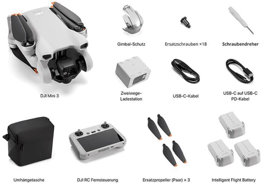 DJI Mini 3 Fly More Combo Drohne mit Zubehör für 569€ (statt 719€)