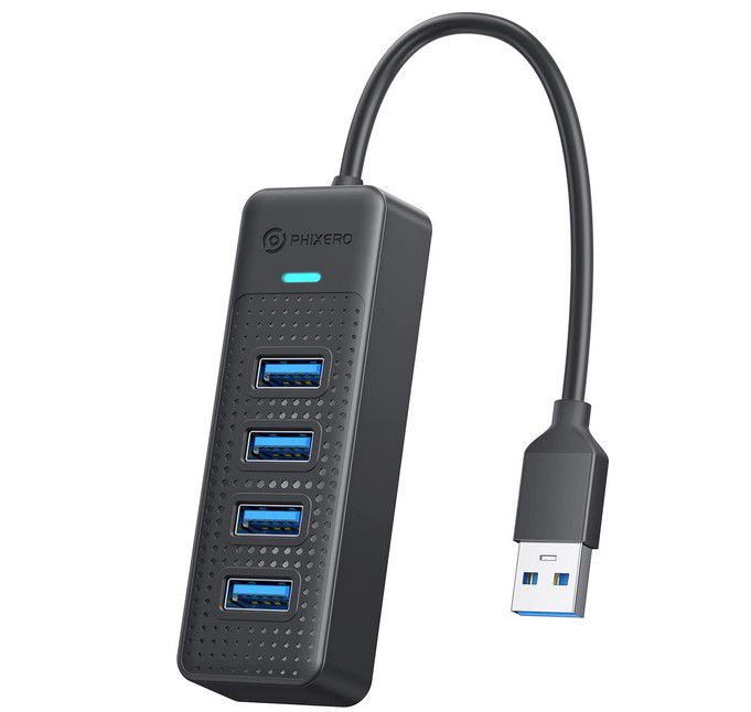 PHIXERO 4 Port USB 3.0 Verteiler für 4,24€ (statt 11€)
