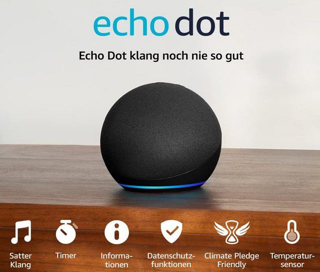 Echo Dot (5. Gen) in 3 Farben für je 24,99€ (statt 33€)