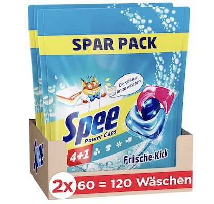 Spee Power Caps Frische Kick 4+1 (120 WL) ab 19,19€ (statt 27€)