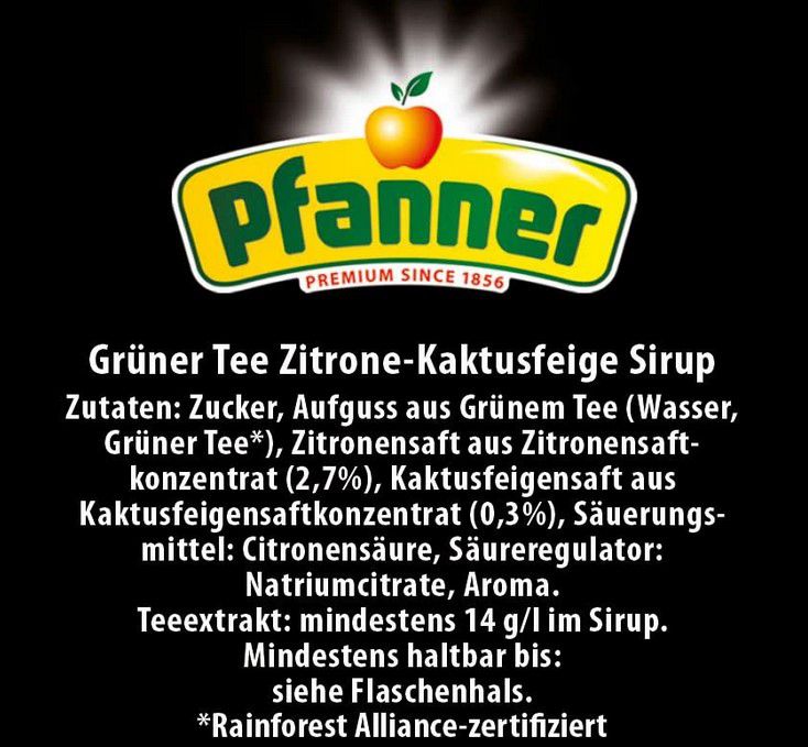 Fehler? Pfanner Der Grüne Zitrone Kaktusfeige Sirup für 3,79€ (statt 28€?)