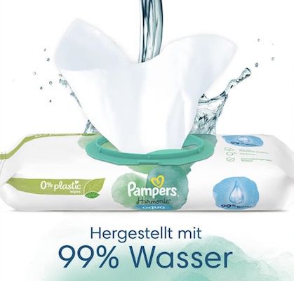 720er Pack Pampers Harmonie Aqua Baby Feuchttücher ab 18,35€ (statt 24€)