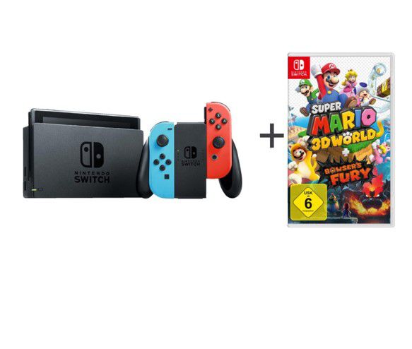 Nintendo Switch + Super Mario 3D World + Bowser’s Fury für 299,99€ (statt 329€)
