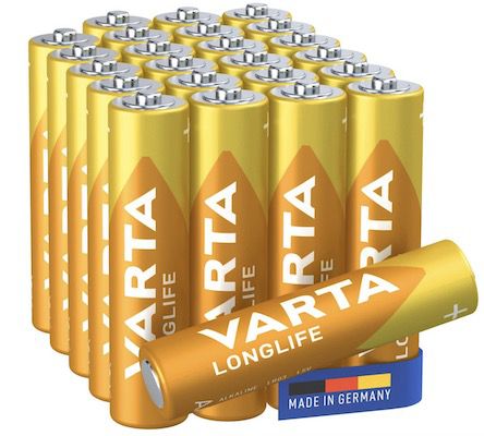 48er Pack VARTA Batterien AAA Longlife Alkaline für 12€ (statt 18€)