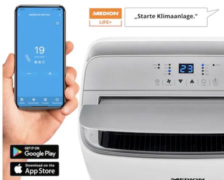 Medion LIFE X960HS mobile Klimaanlage inkl. Fenster Kit für 399,94€ (statt 450€)