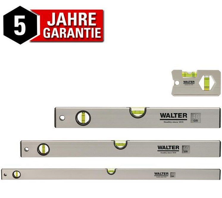 4er WALTER Wasserwaagen Set für 19,90€ (statt 28€)