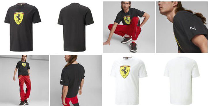 PUMA Scuderia Ferrari Big Shield Herren T Shirt für 23,96€ (statt 35€)