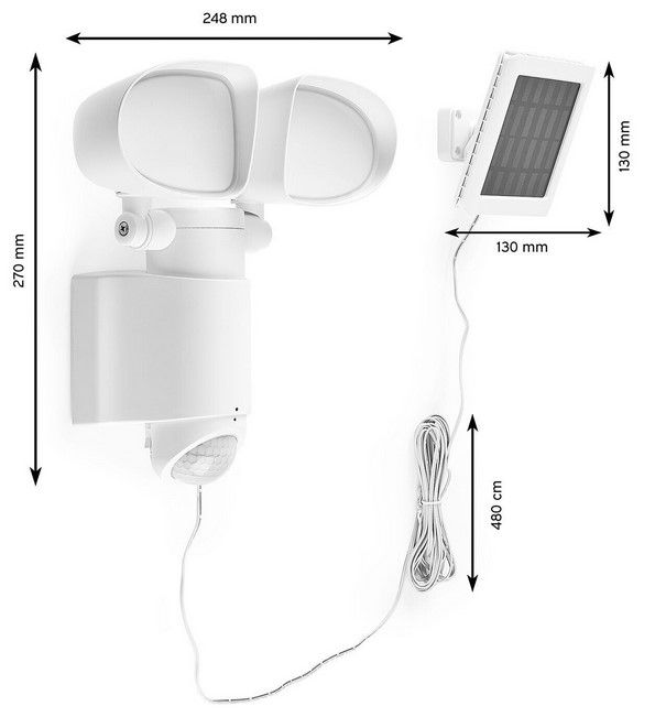 Müller Licht LED Solar Außenstrahler Bewegungsmelder für 9,99€ (statt 23€)