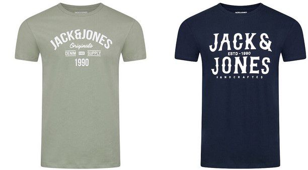 4x Jack & Jones JJLINO Herren T Shirts für 31,99€ (statt 54€)
