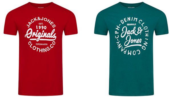 4x Jack & Jones JJLINO Herren T Shirts für 31,99€ (statt 54€)