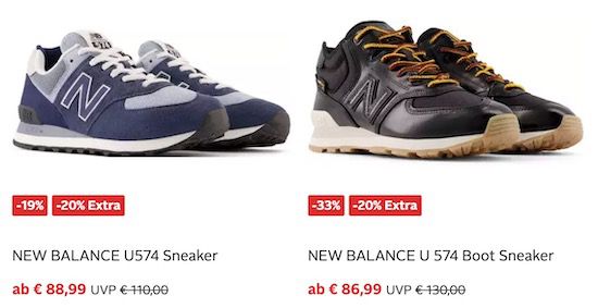 OTTO: New Balance Sale + 20% Extra Rabatt   z.B. New Balance 411v2 ab 33,59€ (statt 48€)