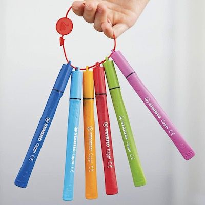 24er Pack STABILO Cappi Filzstifte mit Kappenring für 11,20€ (statt 15€)