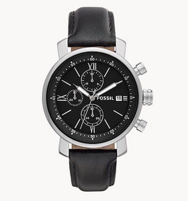 Fossil Rhett Chronograph mit schwarzem Lederarmband für 47,25€ (statt 80€)