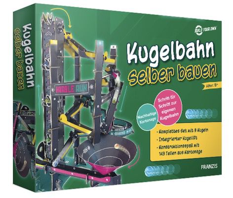 Franzis 67173 Kugelbahn zum selber bauen mit 143 Teilen für 13,99€ (statt 23€)