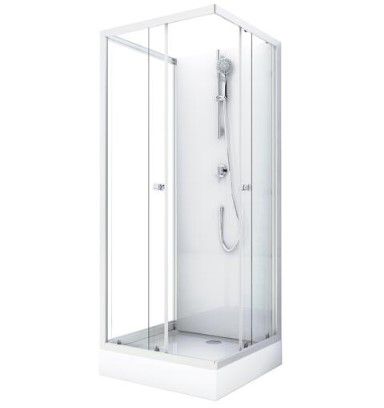 Aurlane White Wave Komplettdusche 80 x 80cm für 399€ (statt 699€)