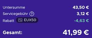50€ XBox Live Guthabenkarte für 41,99€