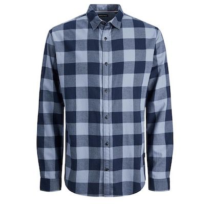 JACK & JONES Herrenhemd Gingham Karo für 11,99€ (statt 23€)