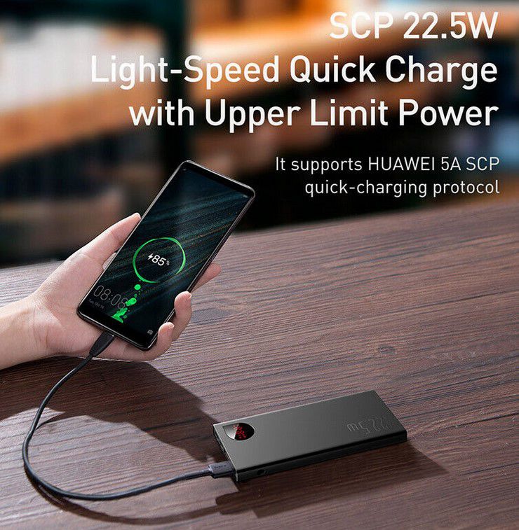 Baseus Power Bank 20.000mAh 22,5W für 28,49€ (statt 37€)