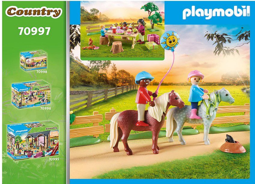 PLAYMOBIL Country 70997 Kindergeburtstag auf dem Ponyhof für 10,49€ (statt 19€)