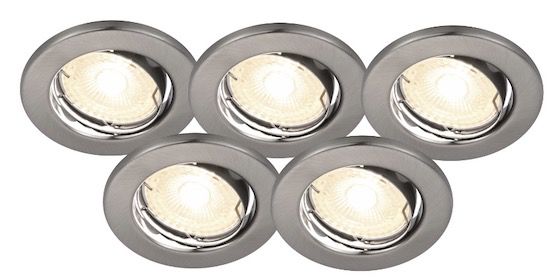 5x Nordlux Canis LED Einbauleuchte GU10 3,7W Warmweiß für 8,99€ (statt 27€)