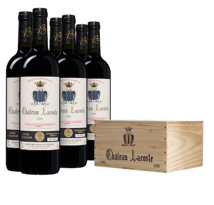 6 Flaschen 2020er Château Lacoste Bordeaux in hübscher Holzkiste für 39,90€ (statt 60€)