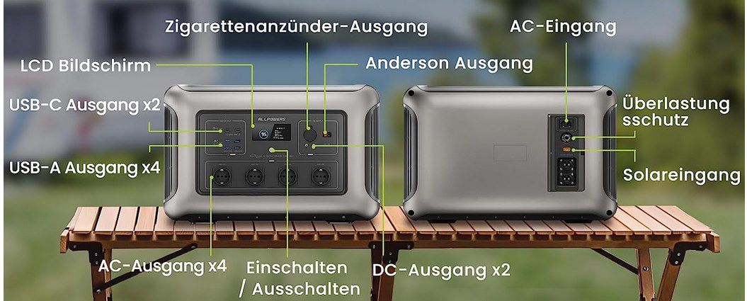 ALLPOWERS R3500 LiFePO4 Powerstation mit 3168Wh / 3500W für 1.360,99€ (statt 2.570€)