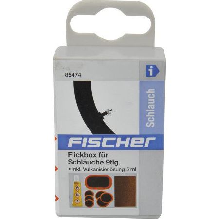 🚲 Fischer Flickbox für Fahrradschläuche, 9 tlg. für 1,99€ (statt 6€)