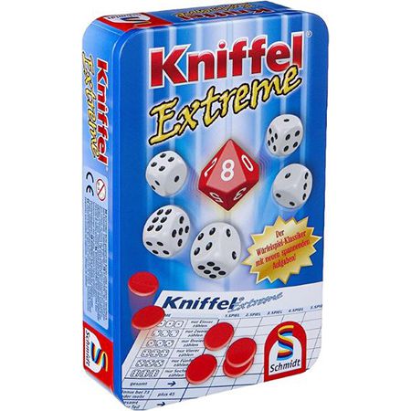 Schmidt Spiele 51296 Kniffel Extreme in Metalldose für 3,99€ (statt 9€)