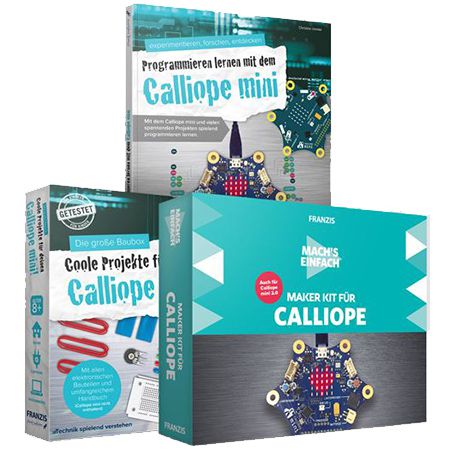 Franzis Calliope Einsteiger Paket mit Maker Kit, Box und Handbuch für 17,95€ (statt 32€)