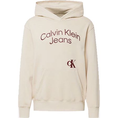 Calvin Klein Jeans Curved Stacked Logo Hoodie für 34,95€ (statt 70€)