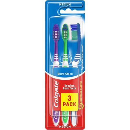 3er Pack Colgate Extra Clean Zahnbürste, mittel ab 1,04€ (statt 2€)
